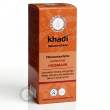 057 Khadi rostlinná barva OŘÍŠKOVĚ HNĚDÁ