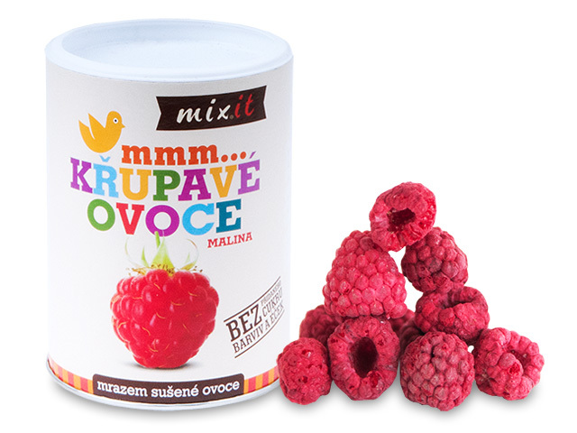 055 Křupavé ovoce  Malina 70 g. 