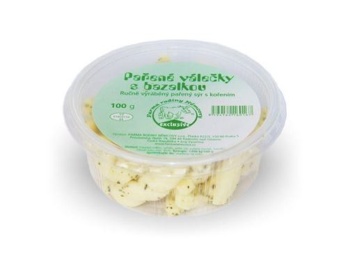 011 Pařené válečky bazalkou 100 g. farma Němec