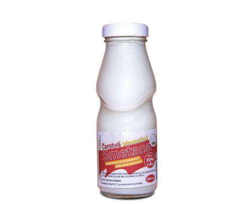 011 Čerstvá smetana 35% 200 ml. ve skle