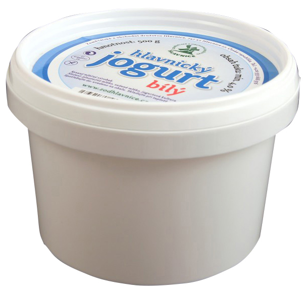013 Jogurt bílý Hlavnice 500 g.