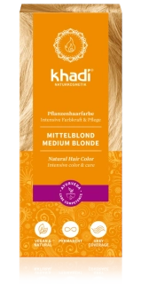 057 Khadi rostlinná barva STŘEDNÍ BLOND